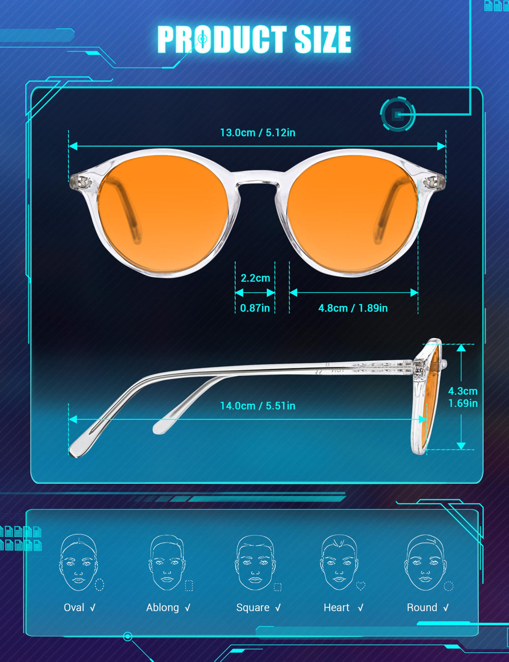 TIJN clear and black frame variants for versatile work and play.