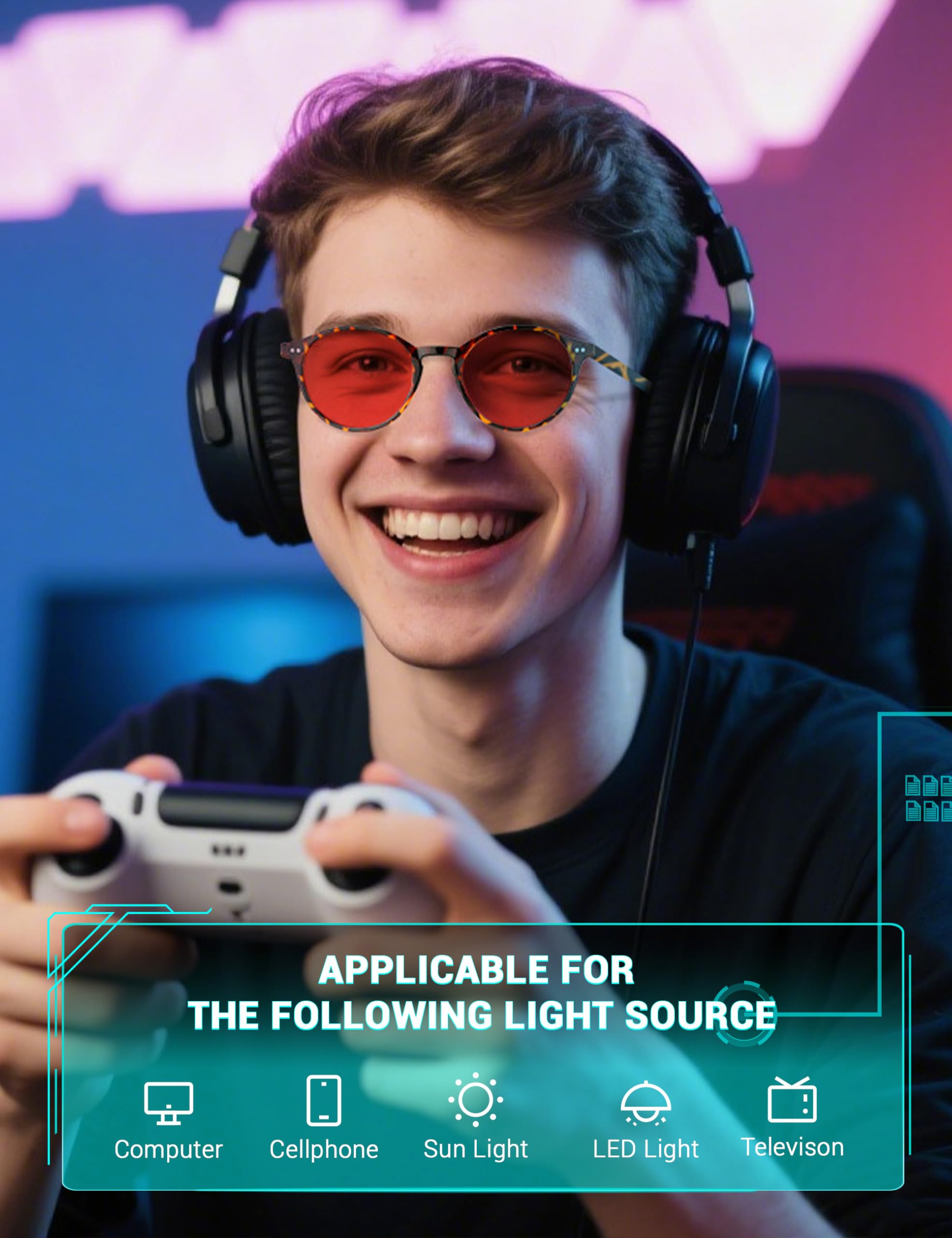 TIJN versatile eyewear for computer work, study, and gaming.