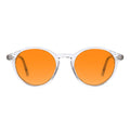TIJN Orange Lens Blue Light Blocking Glasses – Round Frame, Dual AR Coating for Gaming & Screen Use