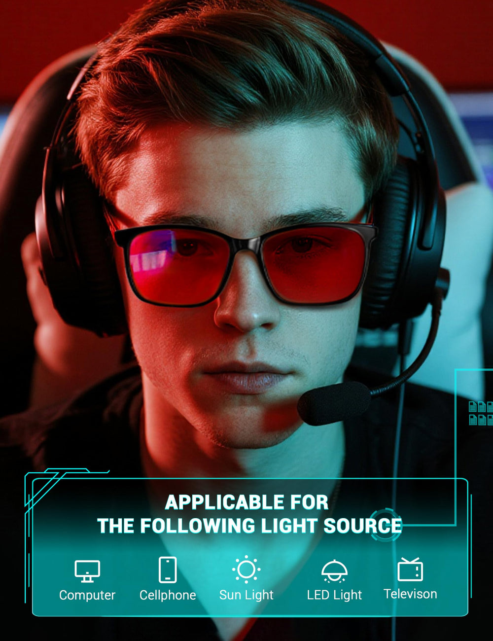 TIJN red-lens sleep glasses reduce blue light exposure