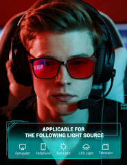 TIJN red-lens sleep glasses reduce blue light exposure