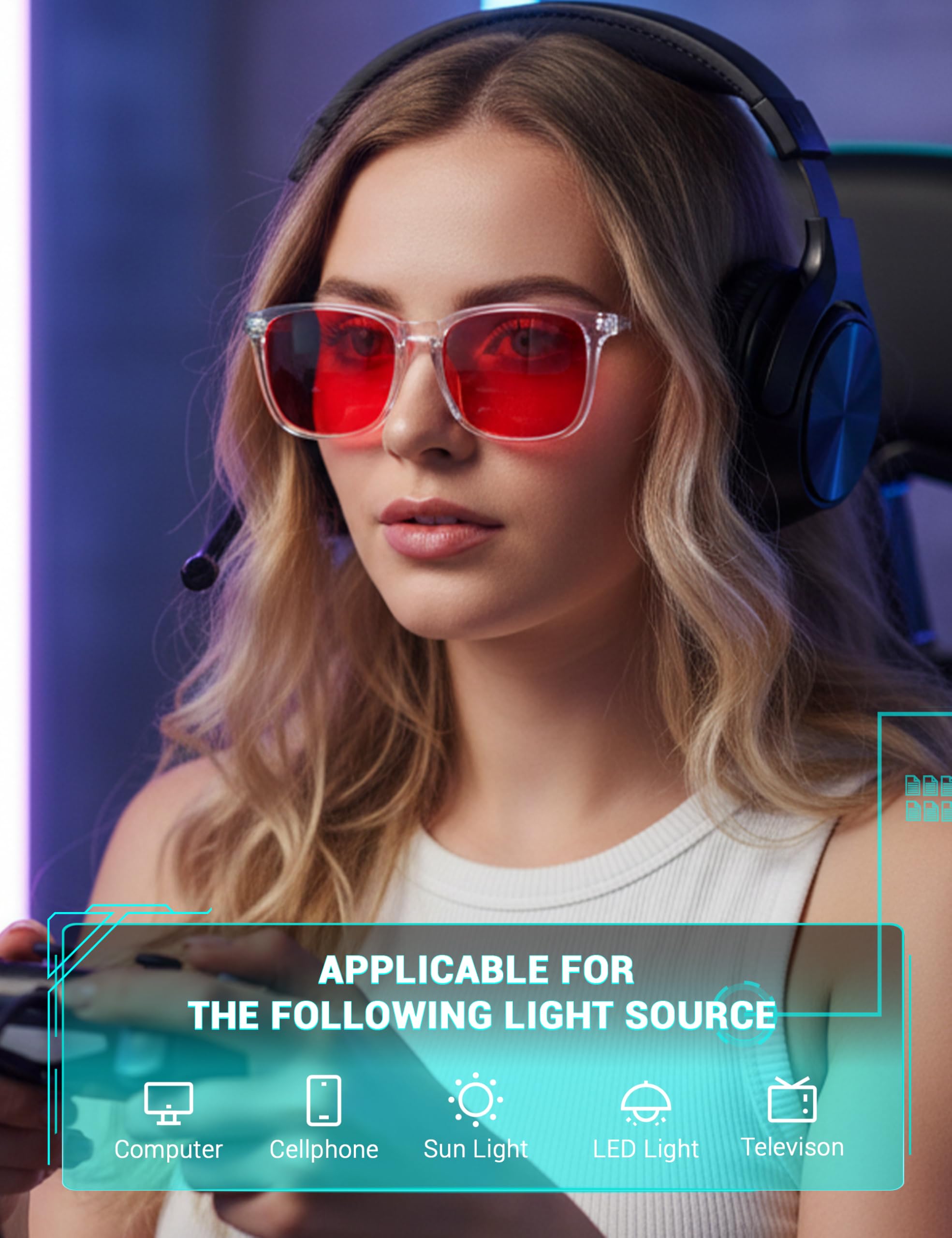 TIJN Sleep Glasses square-frame design for versatile daily wear