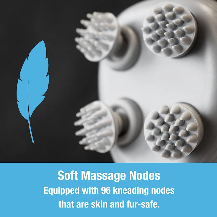 Tilcare 96-node rotating heads close-up, gentle contact for skin and fur.