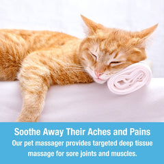 Tilcare four-rotating-heads massager close-up, targeted soothing for muscles.