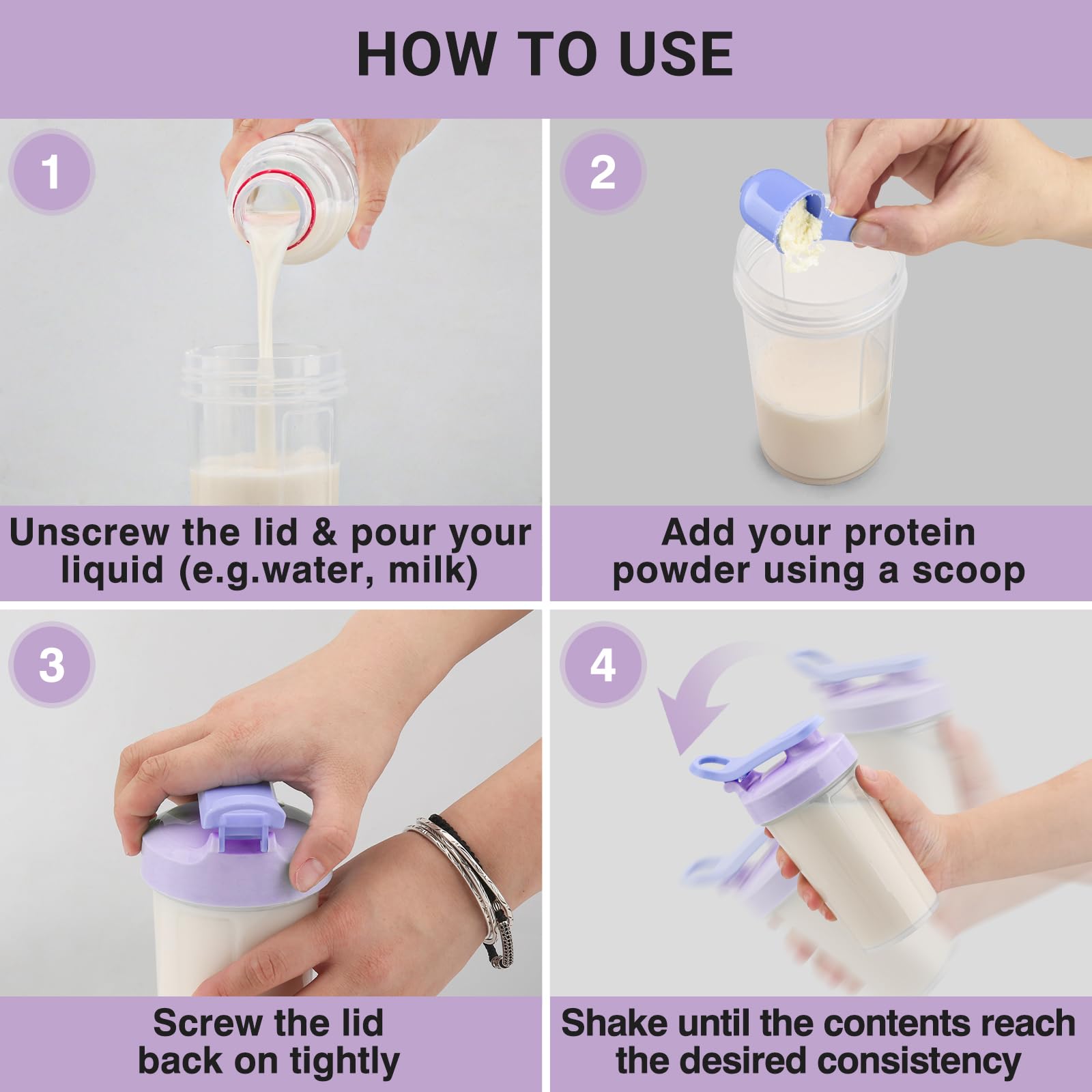 Tilcore BPA-free food-grade materials ensure safe, durable shaker use.