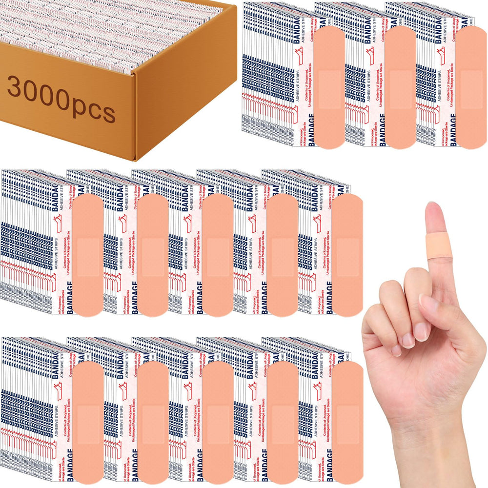 Timgle bulk 3000-piece bandages pack ideal for schools and offices.