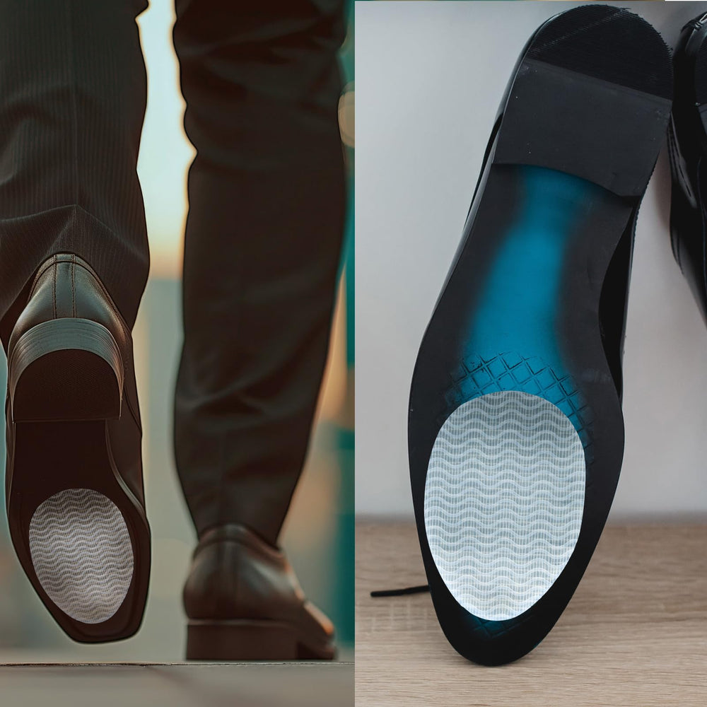 Tinideya protective shoe grips extend life of leather footwear.