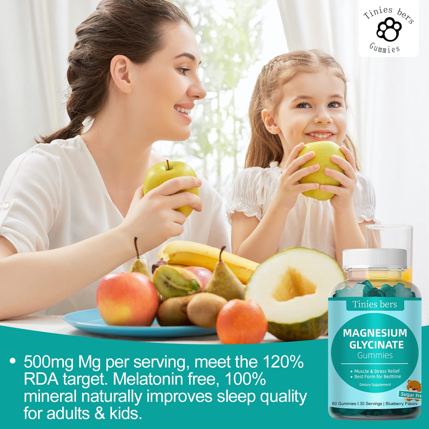 Tinies bers gummies suitable for adults and kids use.