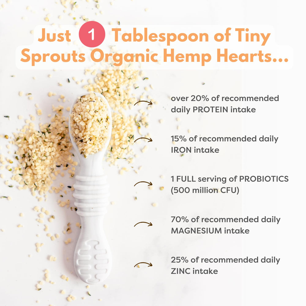 Tiny Sprouts gluten-free label signals safe, allergen-friendly nutrition.