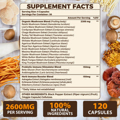 Tioewque Brain Mushroom Complex capsules closeup highlights potency for clarity