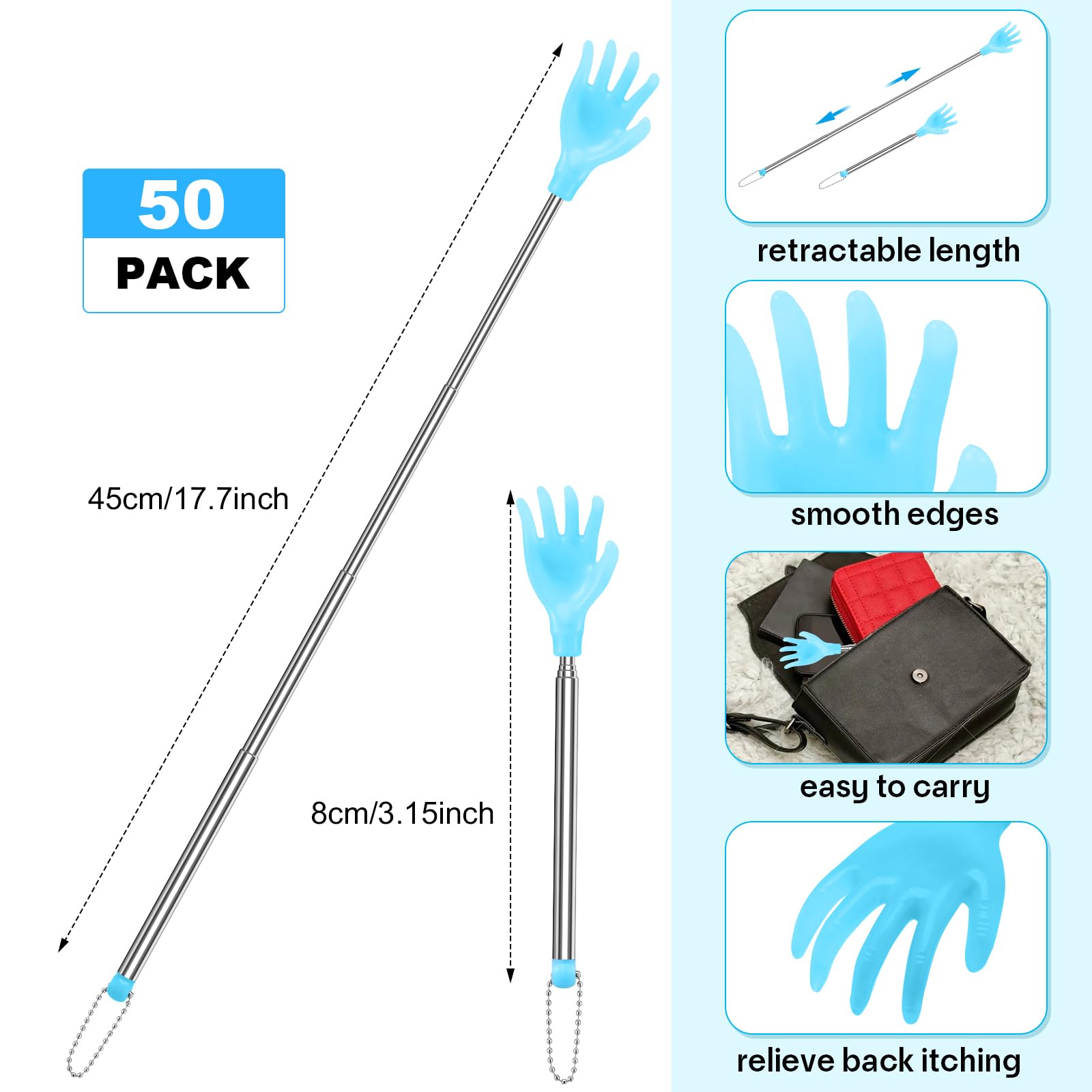 Tioncy hand-shaped head scratcher lets you target itchy spots solo.
