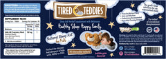 Tired Teddies melatonin chewables for kids in a bear shape, supporting gentle sleep routines.