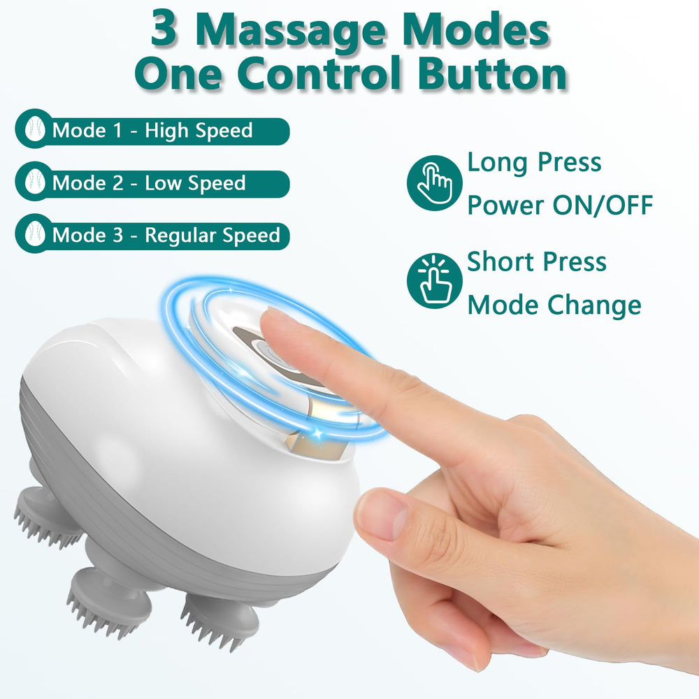 TISSCARE device with clear 3-speed control for customized massage
