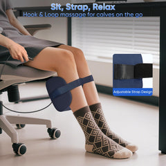 TISSCARE ergonomic dual rolling heads target more areas for thorough foot massage.