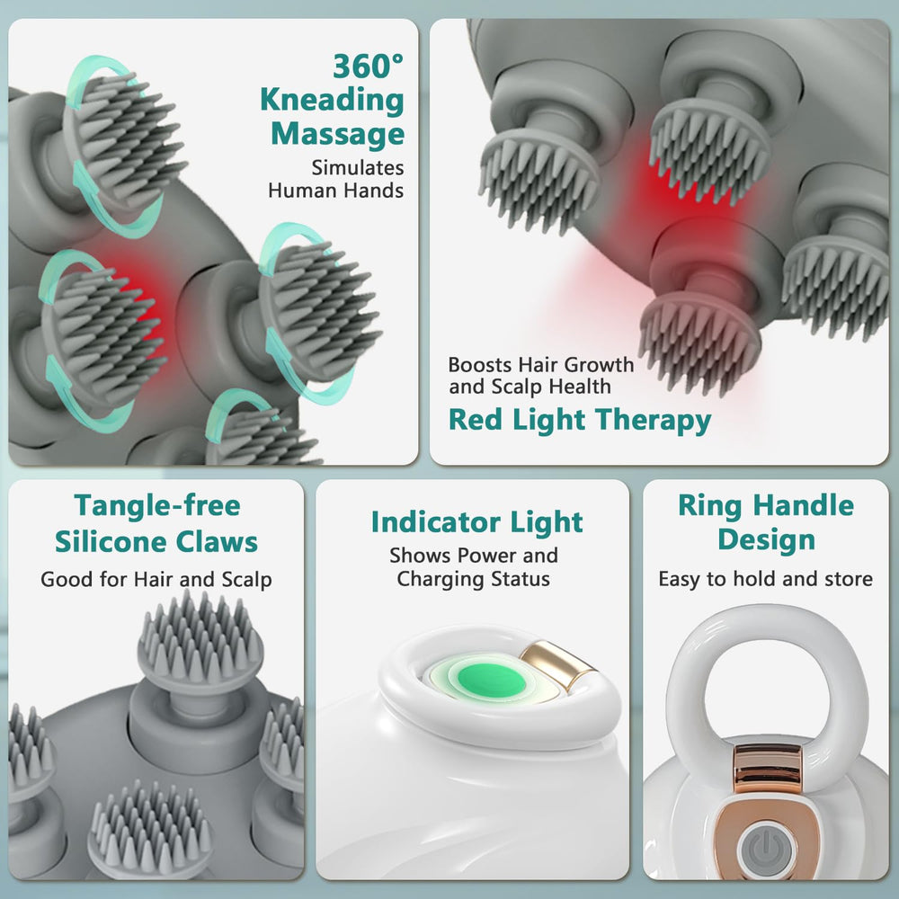 TISSCARE massager showing 96 nodes for comprehensive scalp stimulation