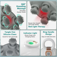 TISSCARE massager showing 96 nodes for comprehensive scalp stimulation