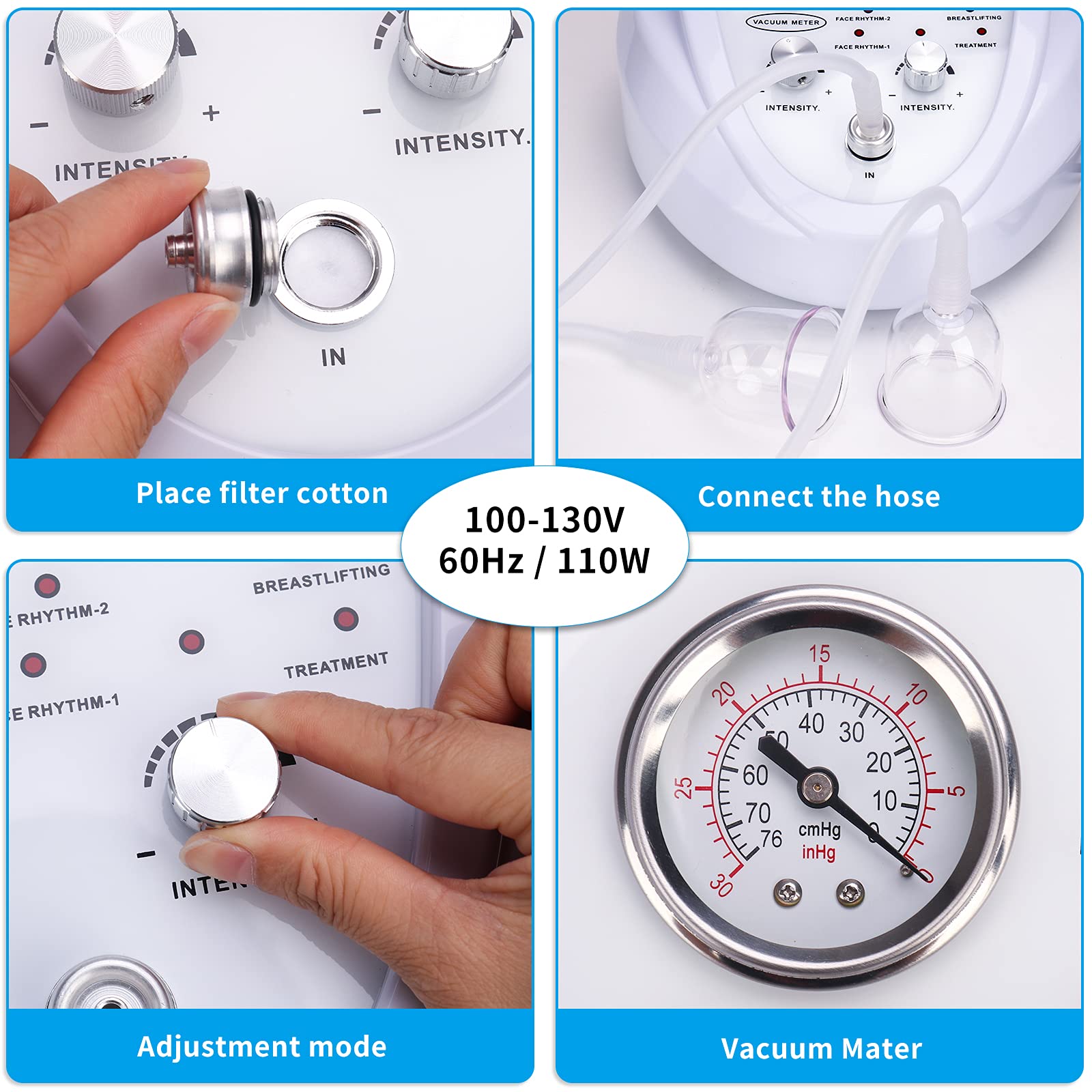 Titoe portable cupping system with three pumps emphasizes quick setup.