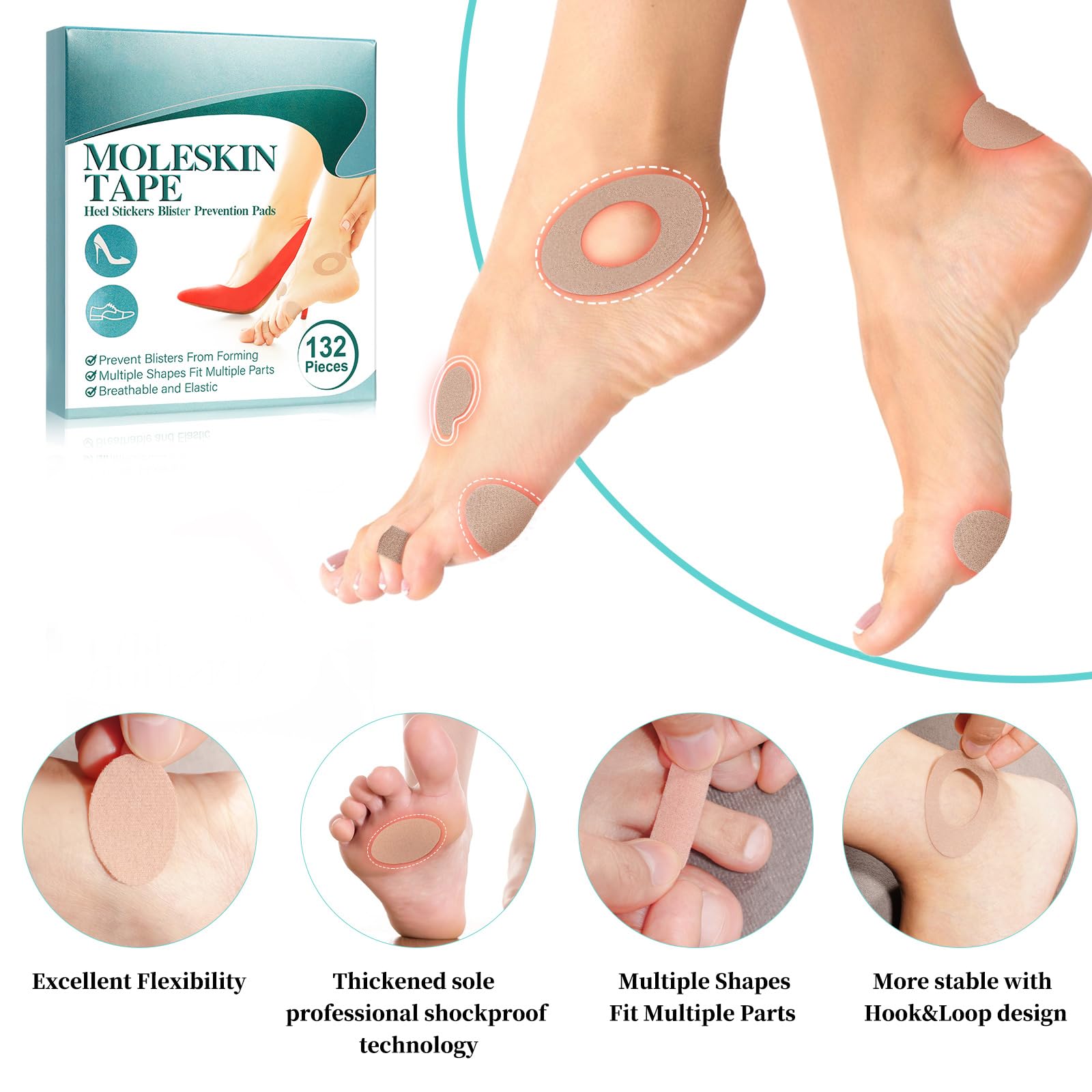 Tiuedu gift-ready moleskin pad set offers practical foot care for friends and family