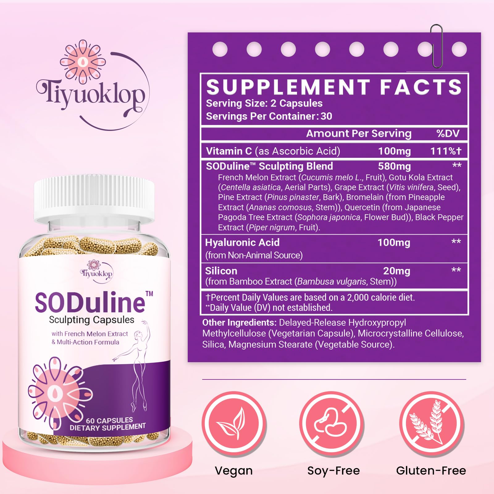 Tiyuoklop SODuline capsules close-up emphasizing convenient daily use.