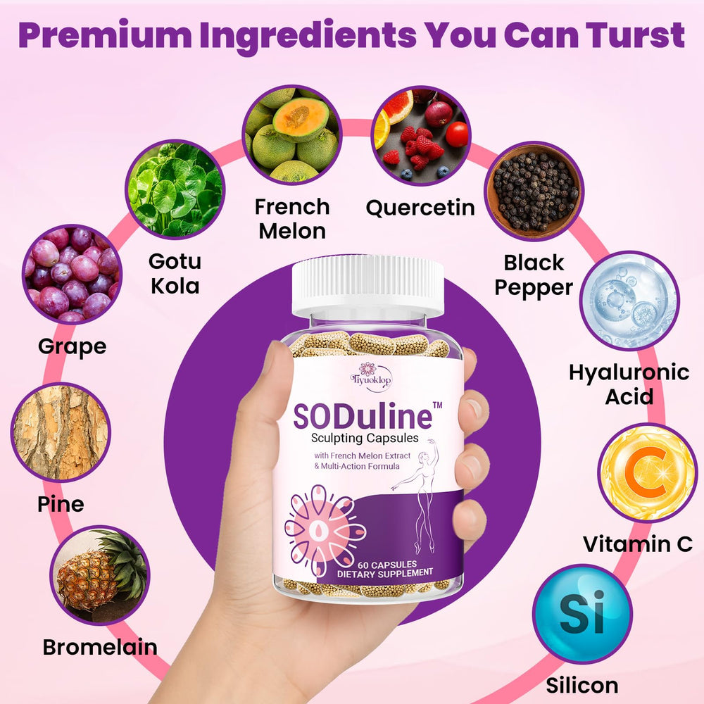 Tiyuoklop SODuline shows hyaluronic acid and vitamin C for hydration and elasticity.