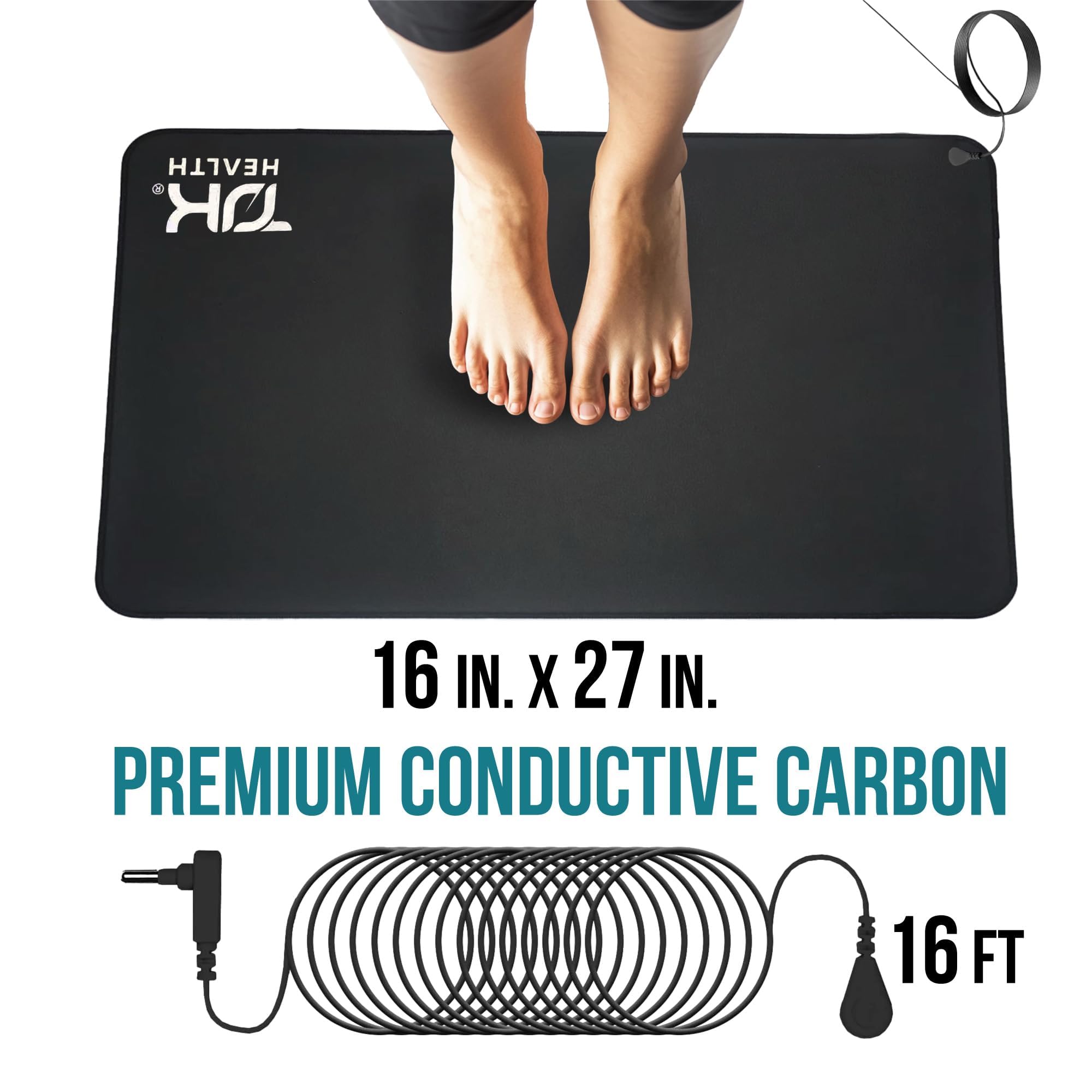 TJK Health non-slip rubber base keeps mat in place during use