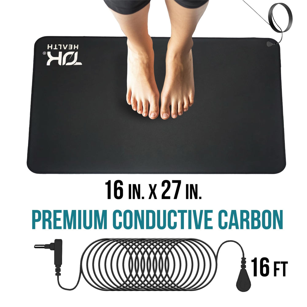 TJK Health non-slip rubber base keeps mat in place during use