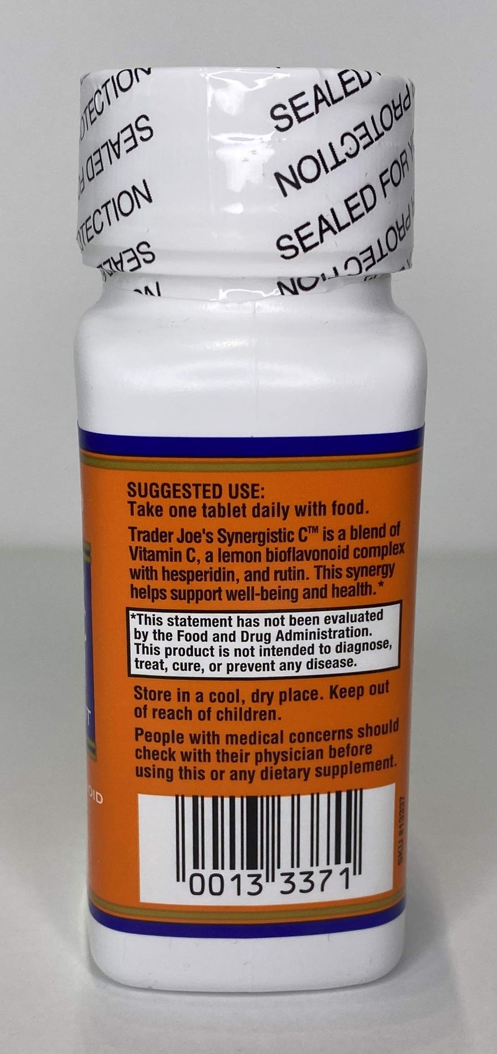 TJ's Vitamin C Complex bottle front view for daily vitamin routine