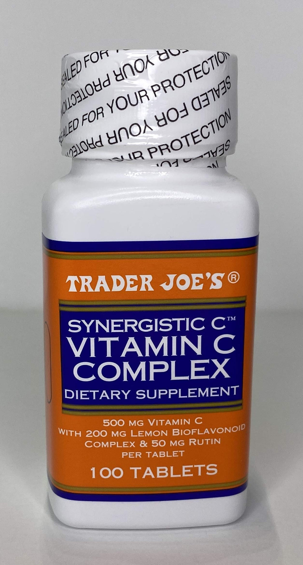 TJ's Vitamin C Complex daily use with water