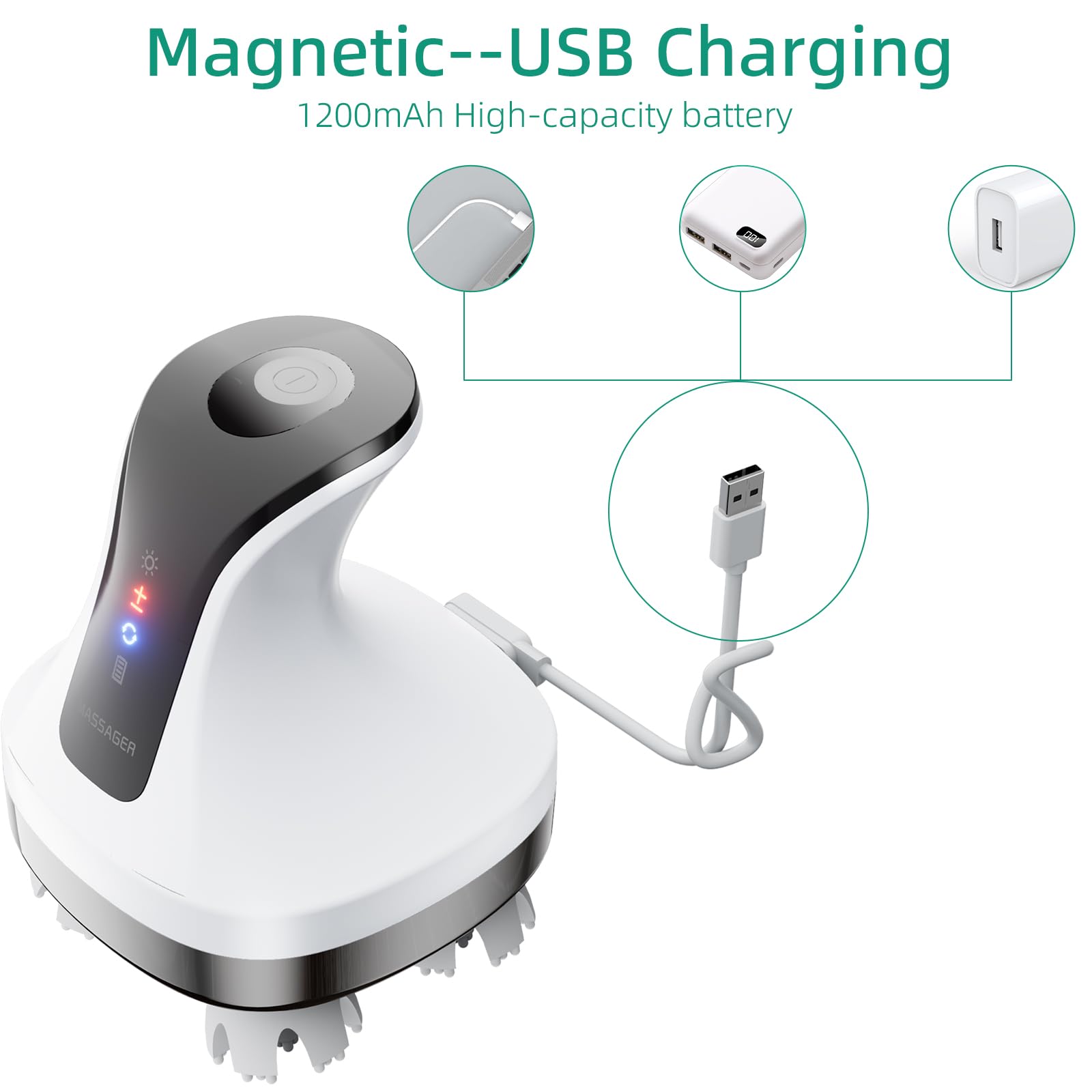TJXVX massager used on neck and shoulders for relaxing massage
