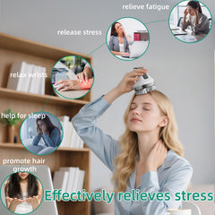 TJXVX cordless handheld massager shown in hand for easy, portable use