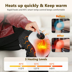 TJXVX electric knee massager with 3 vibration modes offers customizable comfort