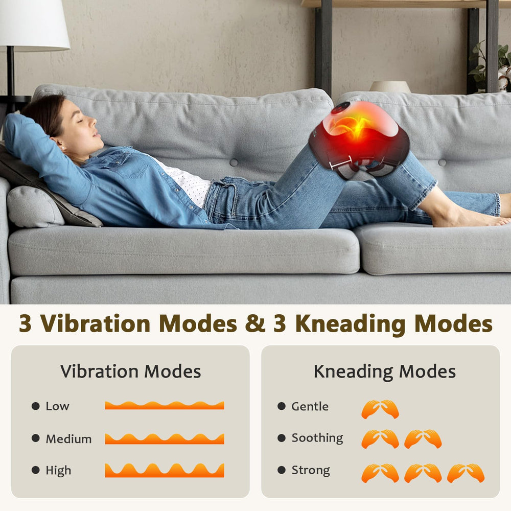 TJXVX electric knee massager digital display highlights simple controls for quick sessions