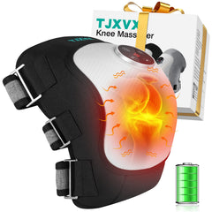 TJXVX electric knee massager front view showing compact, easy-to-use design for daily relief