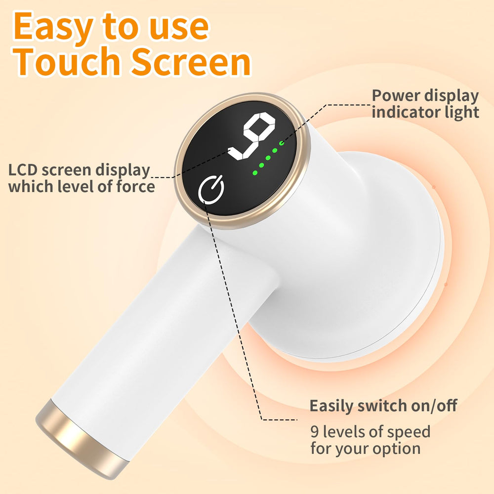 TJXVX massager with digital display, simple speed selection for personalized sessions.