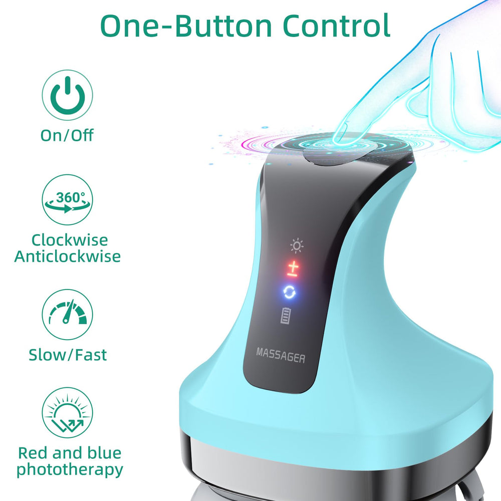 Cordless TJXVX massager portable on-the-go with 1200mAh battery