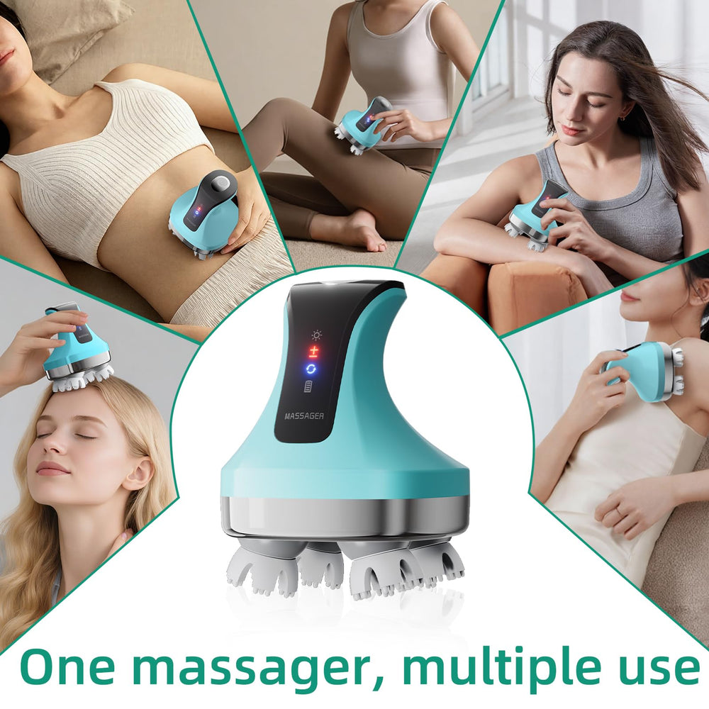 Shoulder and neck use with TJXVX massager for tension relief