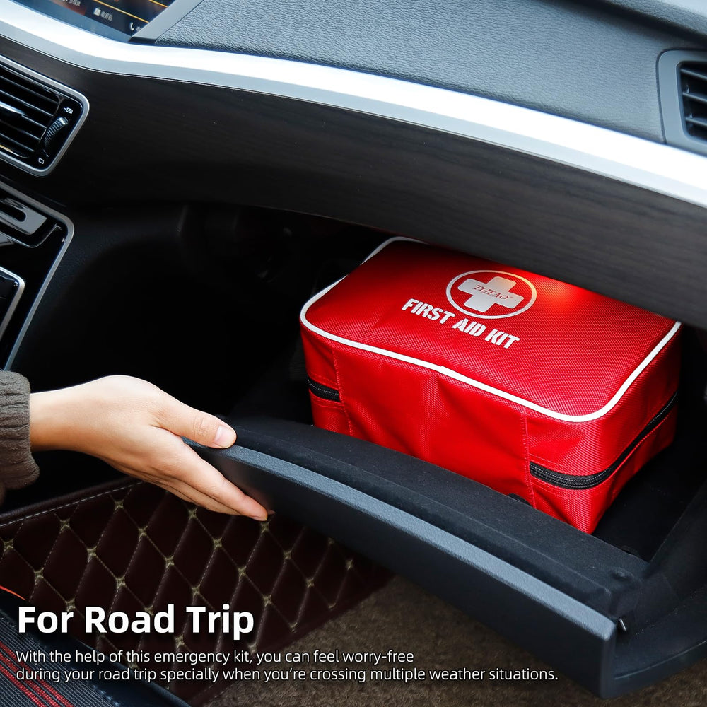 TLIEAO compact first aid kit ideal for home, office, or outdoor use.