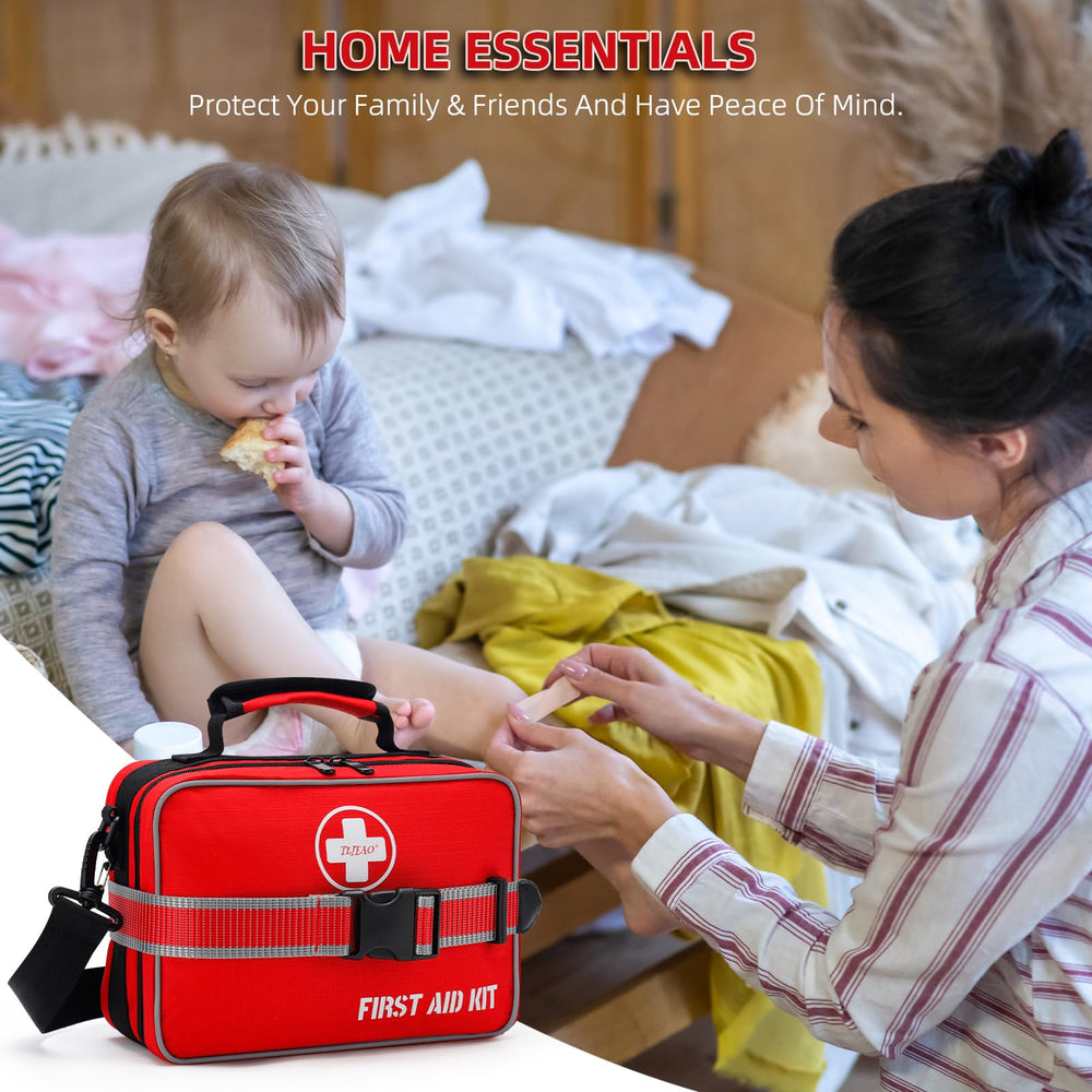 TLIEAO comprehensive first aid kit car trunk use for vehicle readiness.