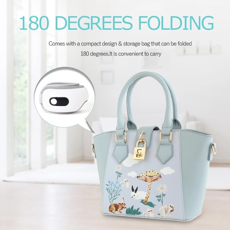 TLINNA Eye Massager long-lasting battery supports extended sessions away from home.