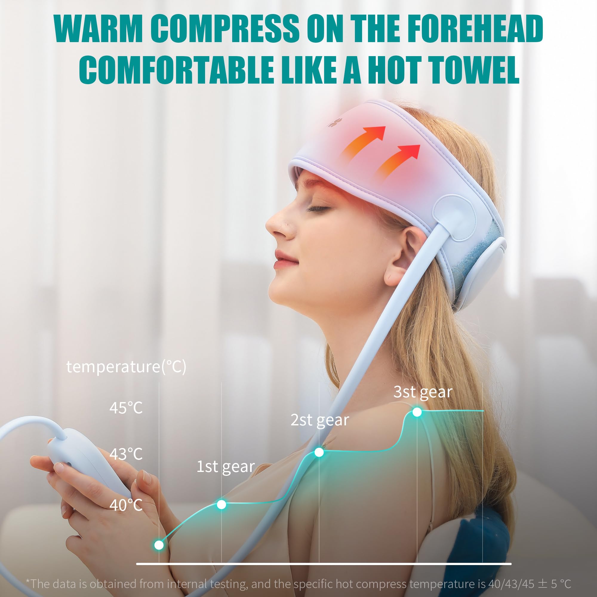 TLINNA head massager offers three modes for personalized sessions.