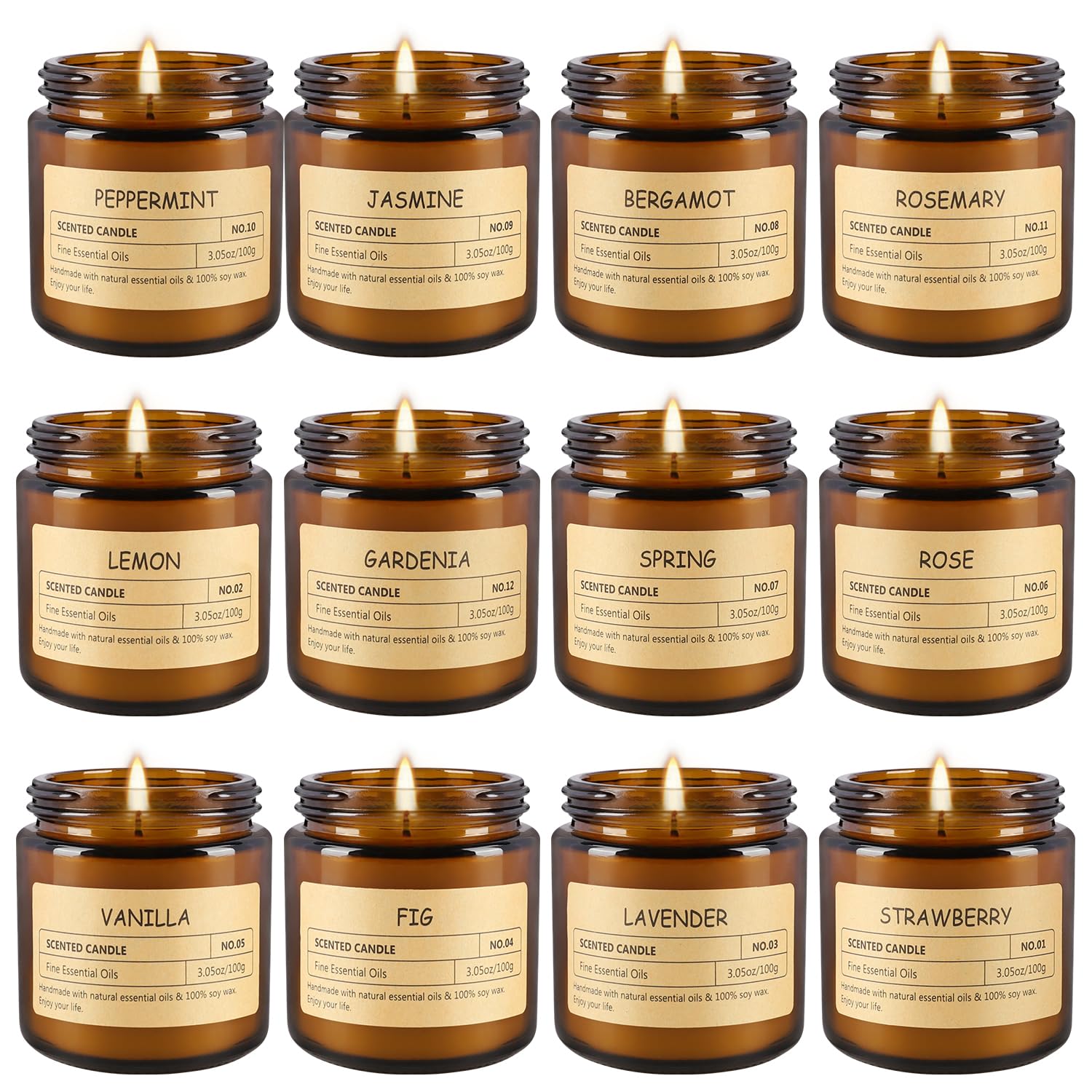 TLNFHRPI long-burn-time scented candles for extended fragrance