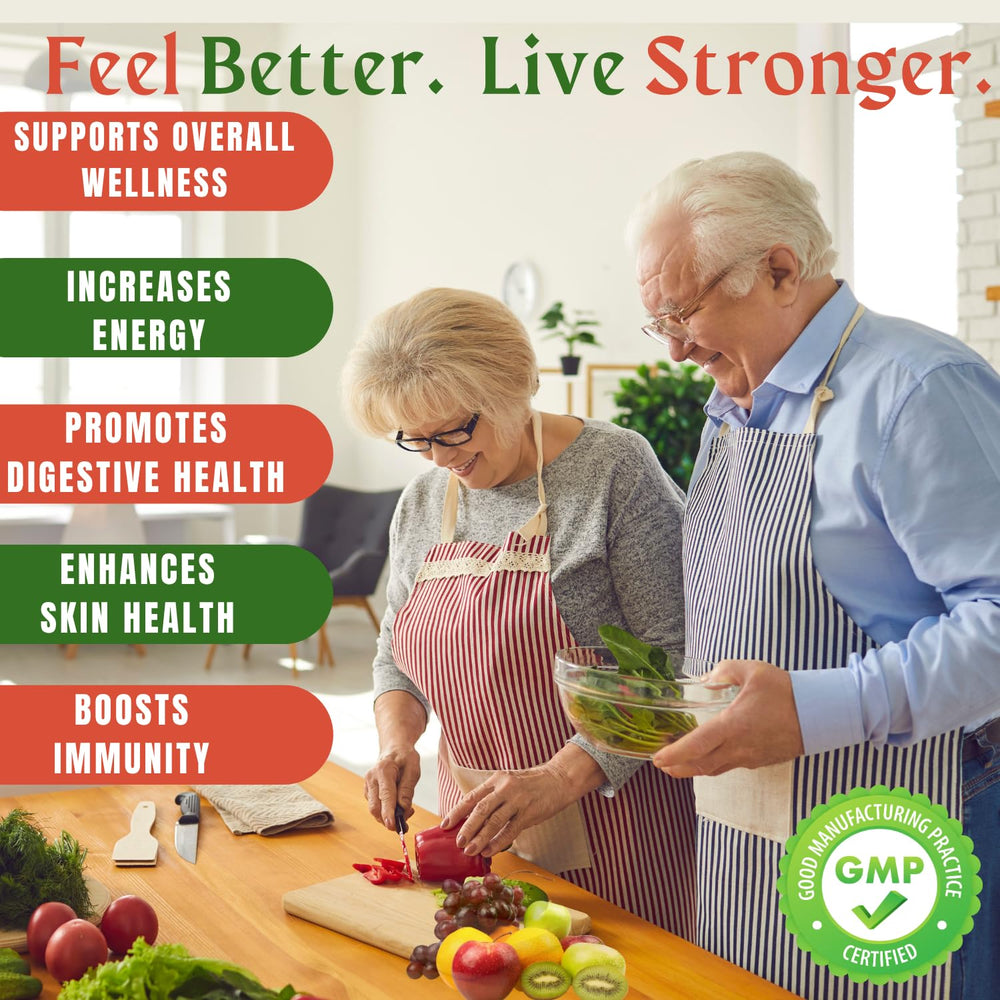 TM NATURALS capsules close-up highlighting 40+ whole-food ingredients