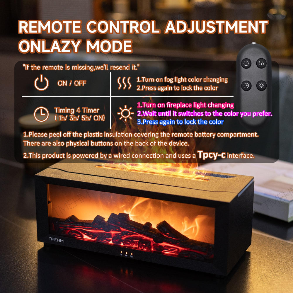 TMEHM Timer options printed on the diffuser for 2, 4, or 5 hours