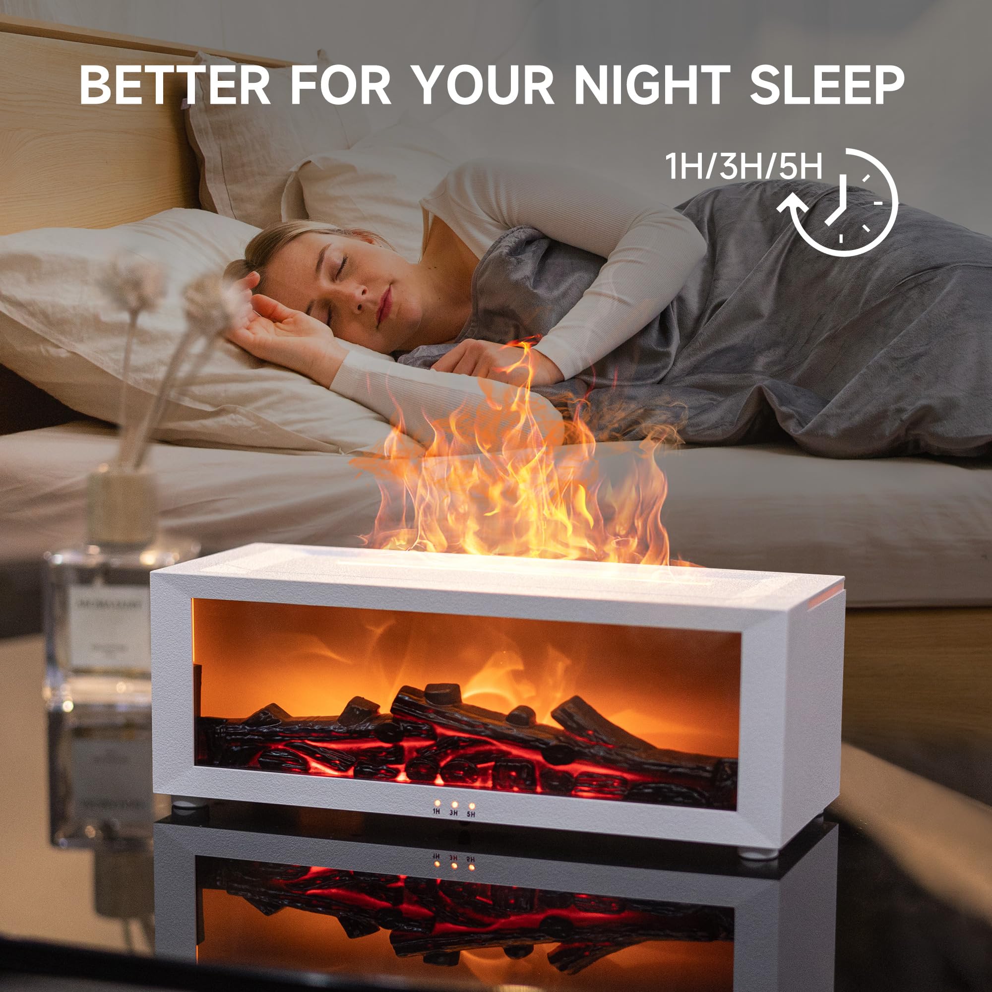 TMEHM ultrasonic mist diffuser quietly humidifies spaces with a gentle aroma.