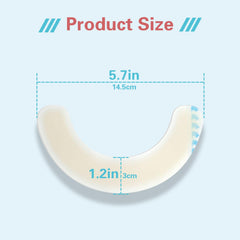 TNTNDAY barrier strip applied to an ostomy bag chassis for easy setup.