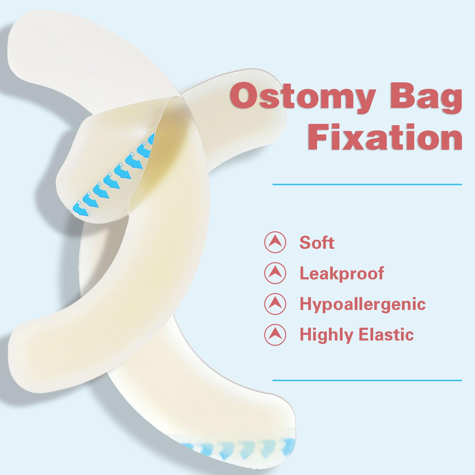 TNTNDAY ostomy barrier strips adhesion test demonstrating durable hold through movement.