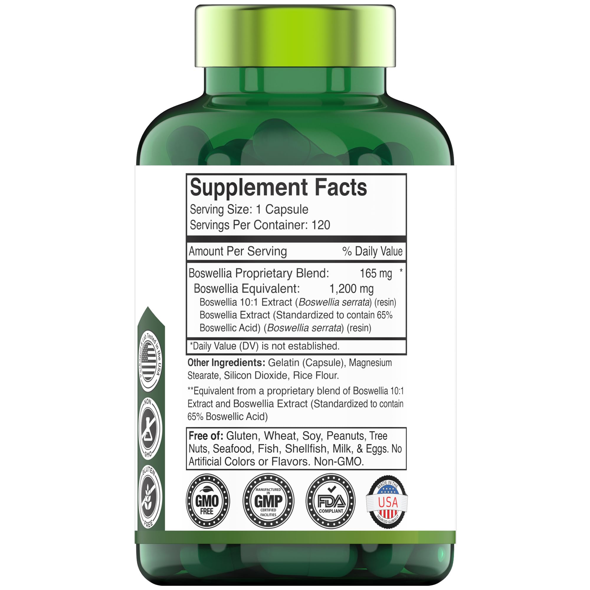 tnvitamins Boswellia bottle front—trusted joint and mobility supplement on display