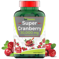 TNVitamins Cranberry Pills bottle with 90 capsules supports urinary health