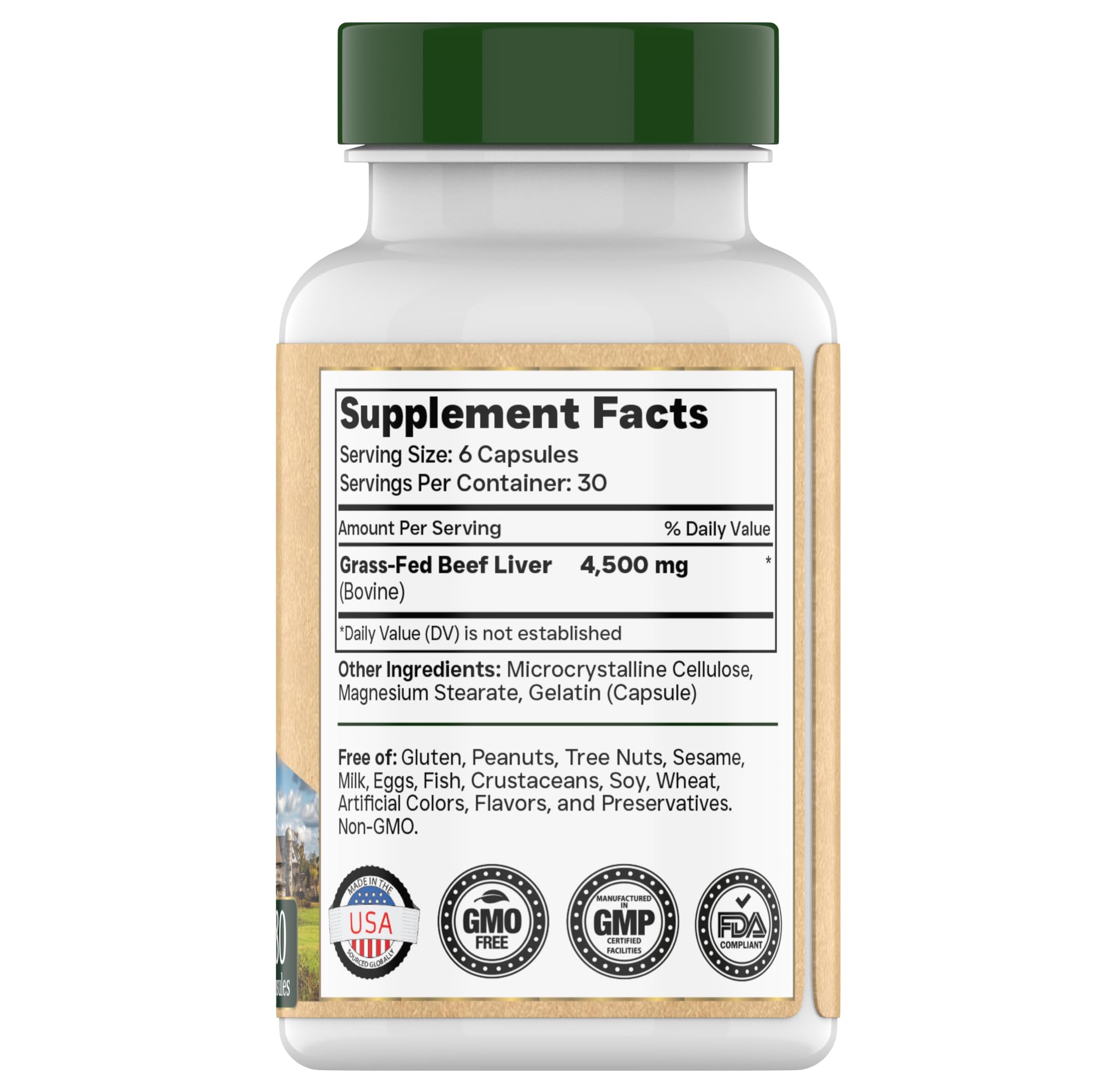TNVitamins desiccated, freeze-dried liver preserves nutrients in a convenient form.