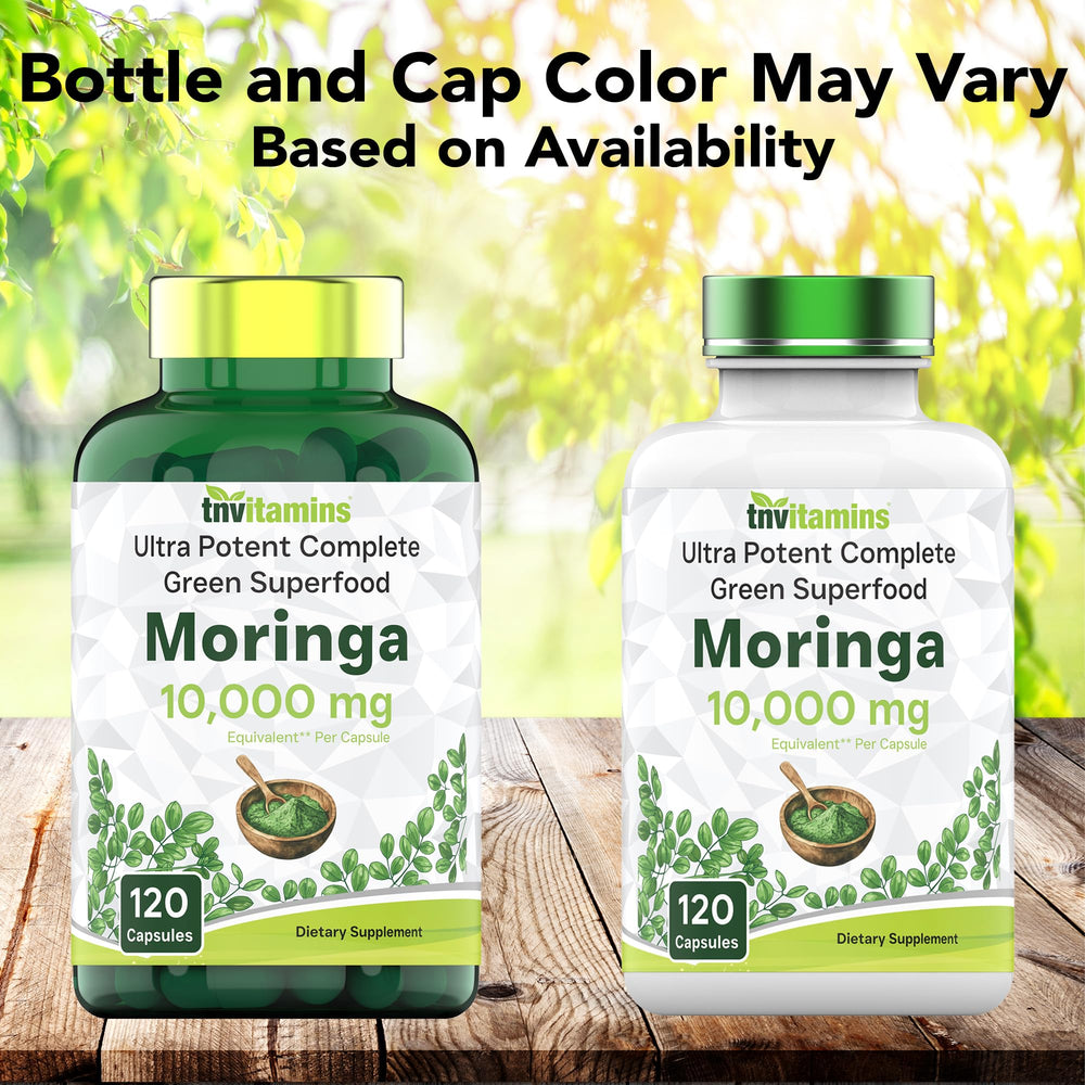 tnvitamins Moringa Capsules ingredients section emphasizes plant-based nutrients